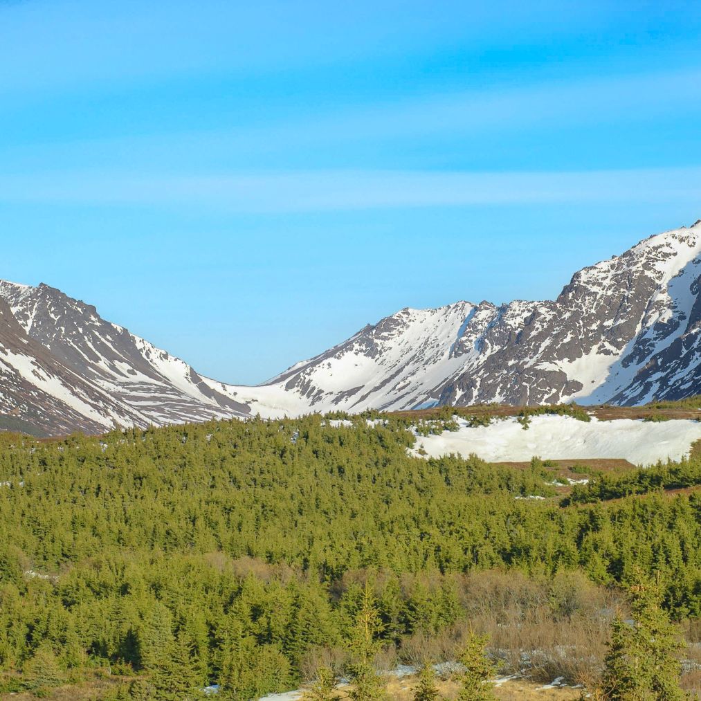 mountains over Chugach state park