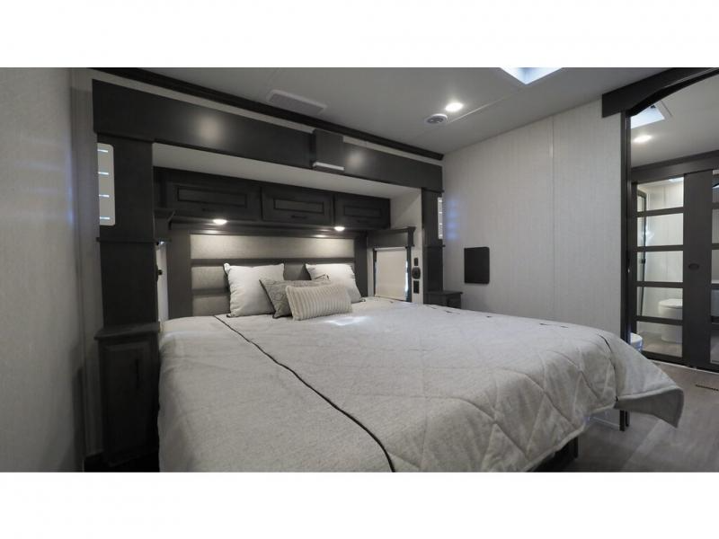 Bedroom in the DOV luxury suites, mobile sweets.